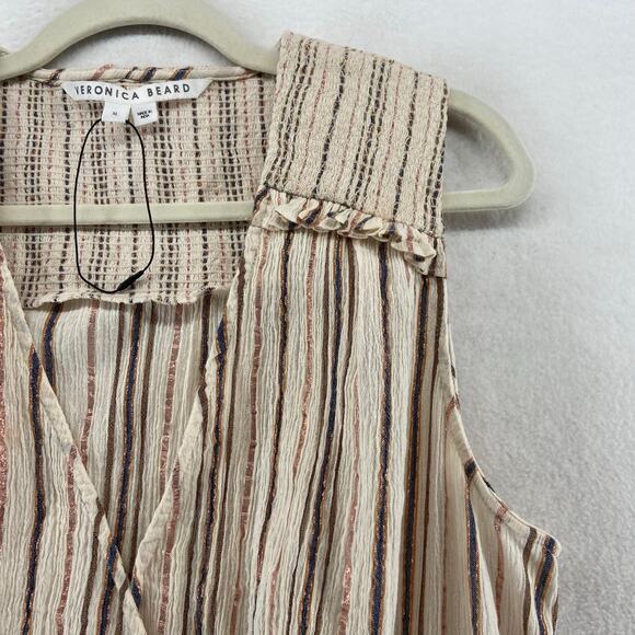 Veronica Beard Cox Smocked Mini Dress Size XL - Picture 6 of 6